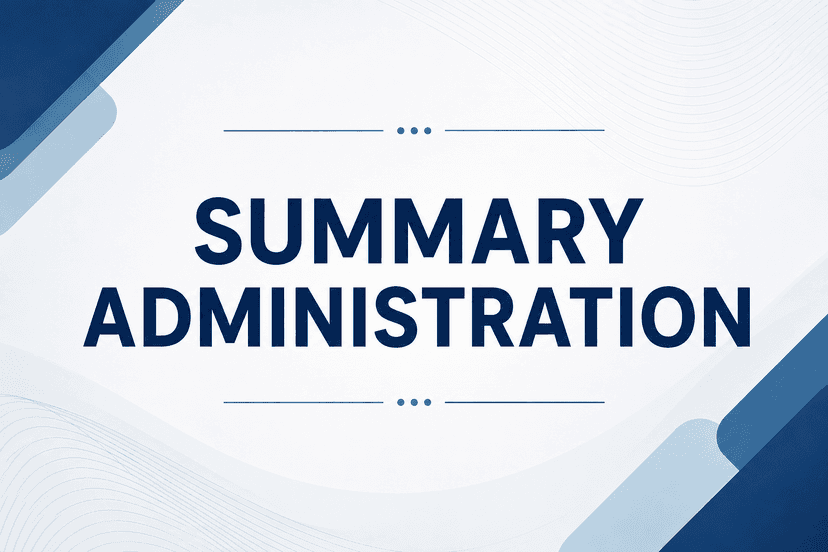 summary administration